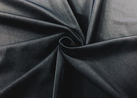 200GSM 85% पॉलिएस्टर बुनाई कपड़े खिंचाव सूट काले रंग स्नान के लिए