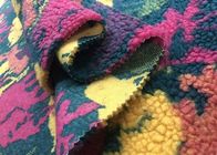 340GSM नरम कंबल कपड़े / 100% पॉलिएस्टर मुद्रित Woollike शेरपा ऊन कपड़ा चिड़ियाघर