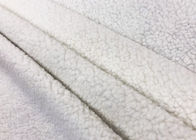 320GSM वस्त्र सफेद 100 प्रतिशत पॉलिएस्टर के लिए Woollike शेरपा ऊन सामग्री