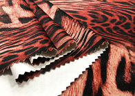 लेडी की ड्रेस टाइगर पैटर्न 150 सेमी चौड़ाई के लिए 260 जीएसएम वेल्बो पॉलिएस्टर मखमली कपड़ा:
