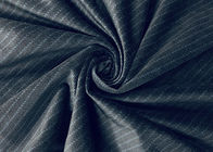 धारीदार मखमली कपड़े नीले काले 240GSM 100% पॉलिएस्टर हीट प्रिंटिंग