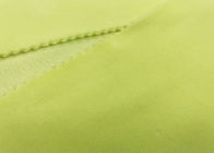 300GSM ताना बुनाई खिंचाव मखमल कपड़े हल्के पीले रंग 92% पॉलिएस्टर