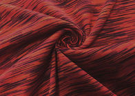 योग कपड़े के लिए 190GSM स्ट्रेची कपड़ा बुनाई कपड़े 100 पॉलिएस्टर माइक्रोफ़ाइबर लाल