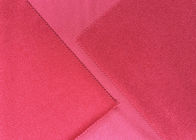 240GSM 100% नायलॉन ब्रश बुना हुआ कपड़ा बनाने के लिए मैडर लाल रंग
