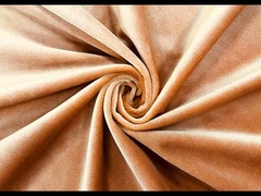 240GSM नरम जैतून पीला मखमल सामग्री 100% पॉलिएस्टर होम टेक्सटाइल के लिए