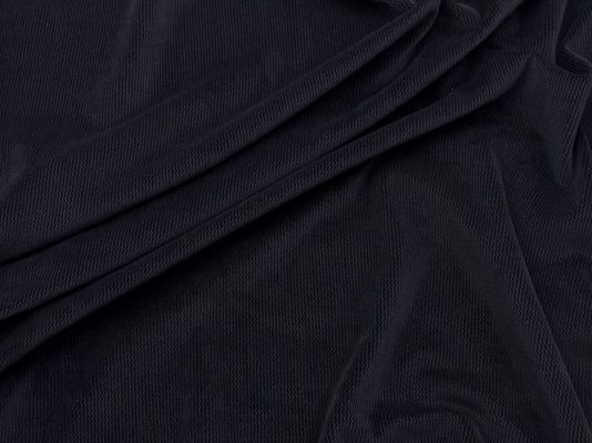 210-280gsm माइक्रो इलास्टिक मखमली पॉलिएस्टर फैब्रिक, जो ड्रेसेस के लिए एकदम सही है