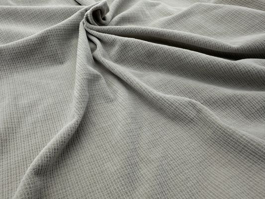 210-280gsm माइक्रो इलास्टिक मखमली पॉलिएस्टर फैब्रिक, जो ड्रेसेस के लिए एकदम सही है