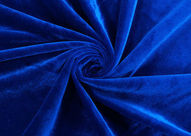 250GSM आलीशान खिलौना कपड़ा / नरम आलीशान कपड़ा ताना बुना हुआ रॉयल ब्लू रंग