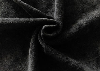 कपड़ों के काले फैशन के लिए 420GSM इलास्टिक फैब्रिक 92 पॉलिएस्टर 8 स्पैन्डेक्स